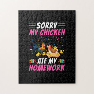 Hühnchen Art My Chicken Ate Meine Hausaufgaben