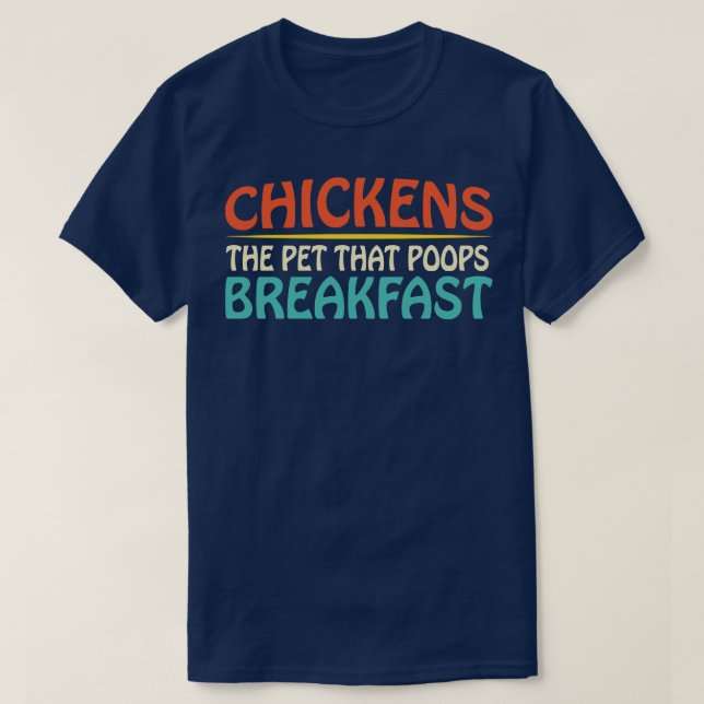 Hühnchen der Haustiere, die das Frühstück Bauer Ge T-Shirt (Design vorne)