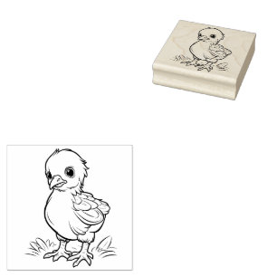 Hühnchen Gummistempel