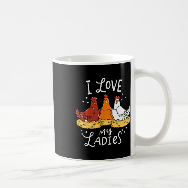 Hühnchen Hühnereier Bauer Funny Gift Kaffeetasse (Rechts)
