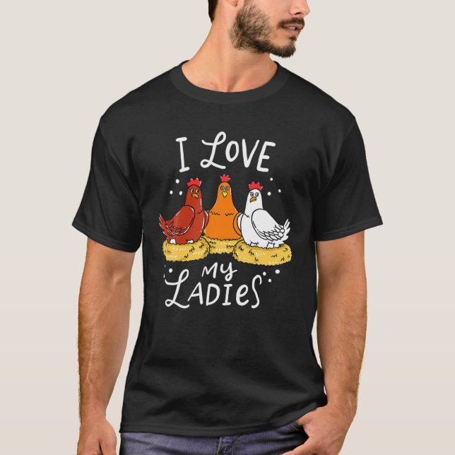 Hühnchen Hühnereier Bauer Funny T-Shirt (Vorderseite)