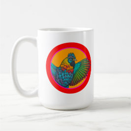Hühnchen-Kreis-Design Kaffeetasse