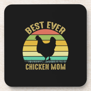 Hühnchen Lover Beste Mama je Hühner Getränkeuntersetzer
