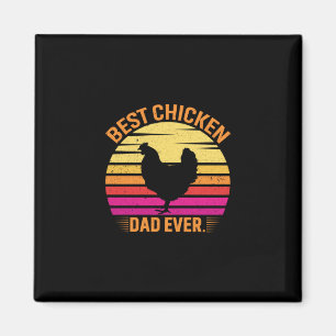 Hühnchen Lover   Bester Vater für Hühner je Magnet