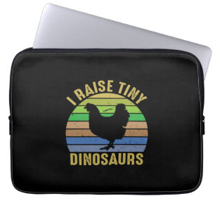 Hühnchen Lover   I Raise Tiny Dinosaurier Laptopschutzhülle