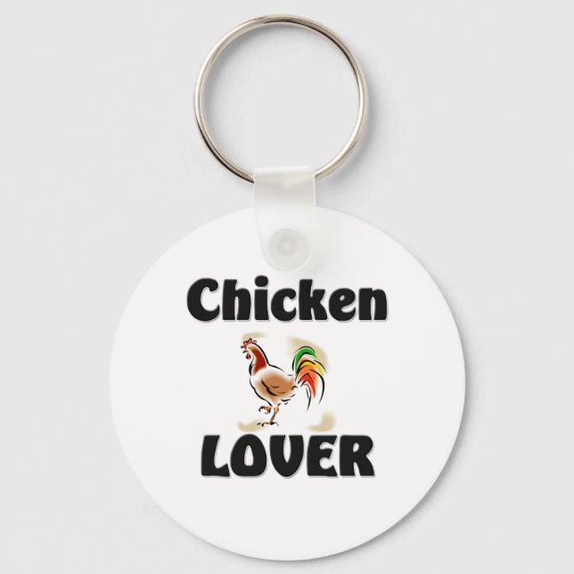Hühnchen Lover Schlüsselanhänger (Vorderseite)