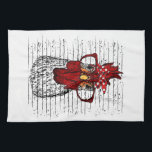 Hühnchen mit Bandana-Kopfband und Brille niedlich Geschirrtuch<br><div class="desc">Hühnchen mit Bandana-Kopfband und Brille niedlich</div>