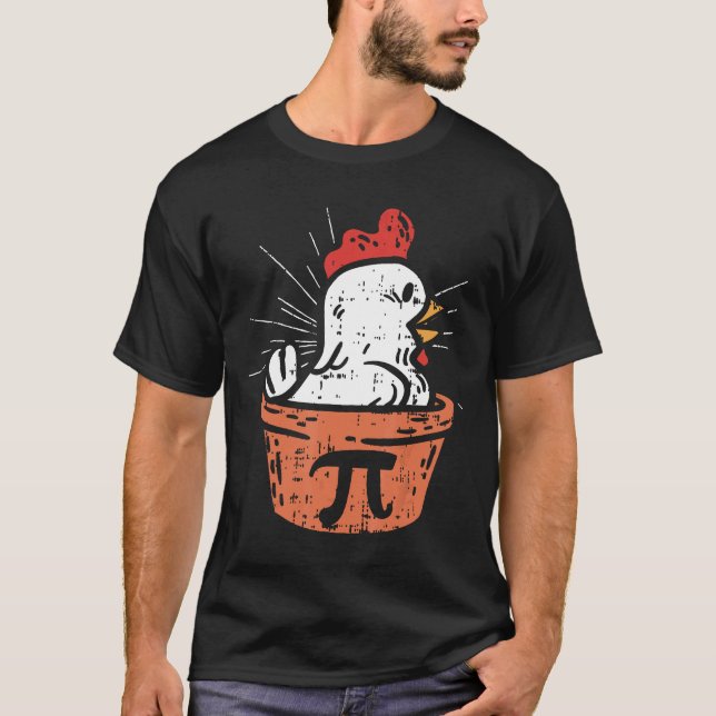 Hühnchen Pot Pi Day Pie Math Geek 314 T-Shirt (Vorderseite)