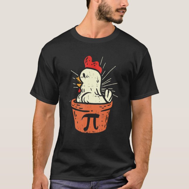 Hühnchen-Pot-Pi-Day-Pie-Mathe-Geek-3.14 T-Shirt (Vorderseite)