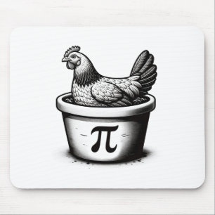 Hühnchen-Pot-Pie-Lustiger-Mathematik-Wortwitz-Hühn Mousepad