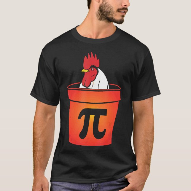 Hühnchen Pot Pie Pot Pi    Mathe-Pie T-Shirt (Vorderseite)