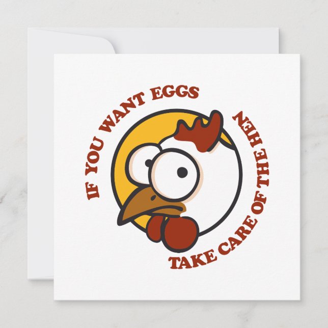 Hühner 1 dankeskarte (Vorderseite)