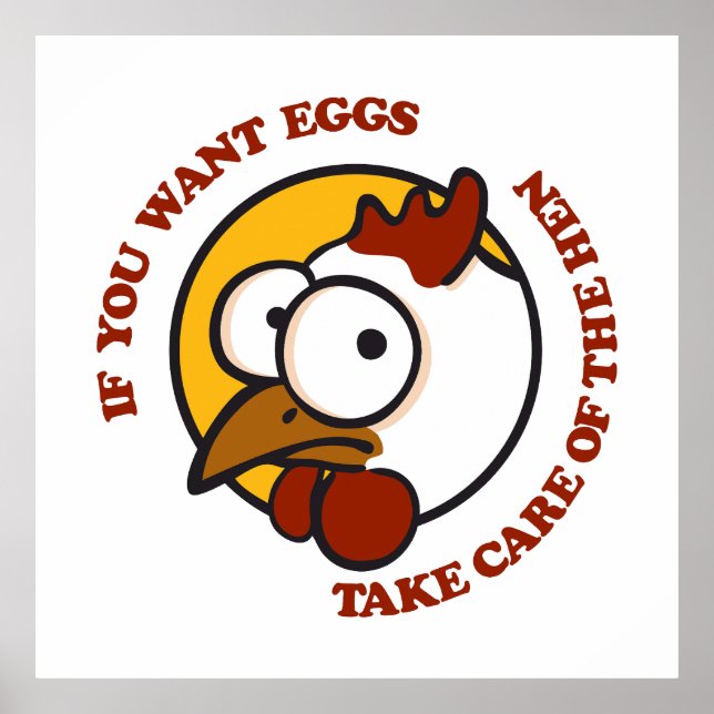 Hühner 1 poster (Vorne)