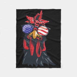 Hühner 4. Juli-Shirt Hühnerliebhaber Amerikanisch Fleecedecke