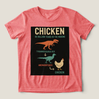 Hühner: 65 Millionen Jahre im Anbau Tri-Blend Shirt