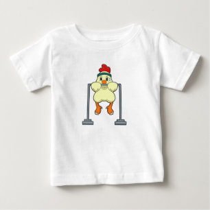 Hühner an der Fitness Möller Baby T-shirt
