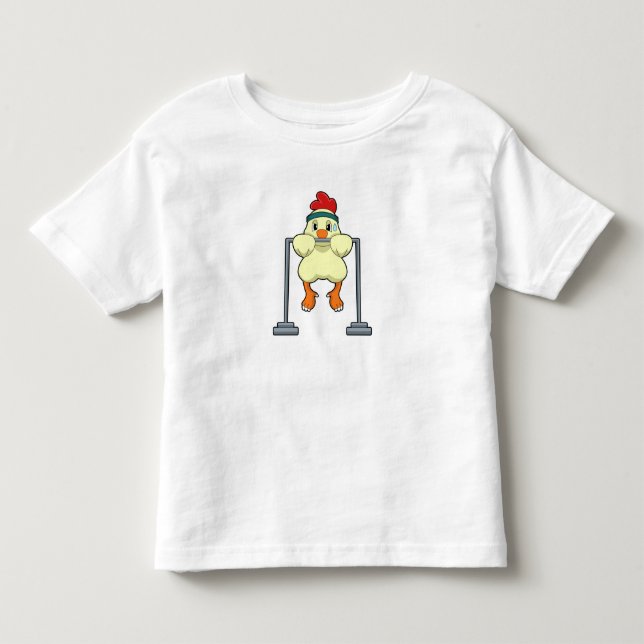 Hühner an der Fitness Möller Kleinkind T-shirt (Vorderseite)