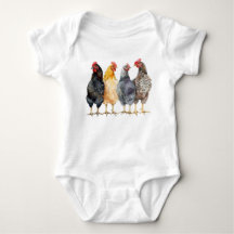 Hühner Baby Bauer Bodysuit, Country Kleinkind T-Sh