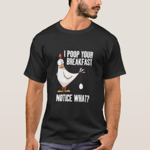 Hühner-Bauer-Frau Agrarrooster Girl Chic T-Shirt