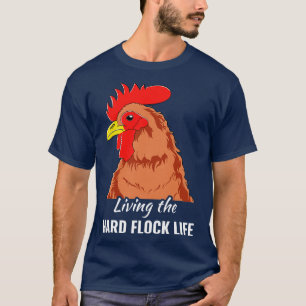 Hühner-Bauer Funny Backyard Hühner Hard Flock L T-Shirt