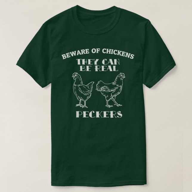 Hühner-Bauer Hühner-Geschenk T-Shirt (Design vorne)