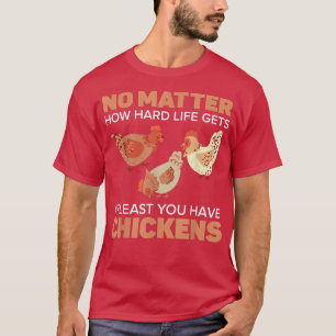 Hühner-Bauer Hühnerweissbetrieb Tiergeflügel T-Shirt