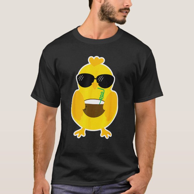Hühner Comic Freund Tierliebe T-Shirt (Vorderseite)