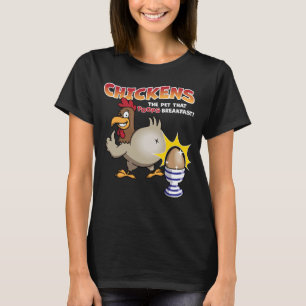 Hühner das Tier, das das Frühstückshähnchen Kacke T-Shirt