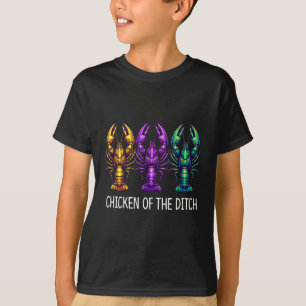 Hühner der Ditch - Mardi Gras Cajun Kraubfisch - T-Shirt