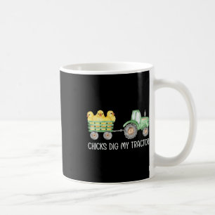 Hühner, die mein Traktor-Hühnchen-Ostereier bettel Kaffeetasse