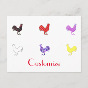 Hühner Donner_Bucht  Postkarte