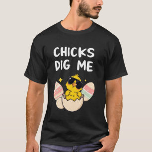Hühner finden mich lustig Ostern für Jungen Männer T-Shirt