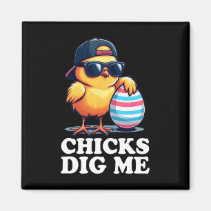 Hühner finden mich lustig Ostern Kleinkind Jungen Magnet