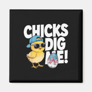 Hühner finden mich Ostern Kleinkind Jungen Männer Magnet