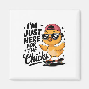 Hühner finden mich Ostern Kleinkind Jungen Männer  Magnet