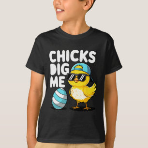 Hühner finden mich Ostern Kleinkinder Jungen Männe T-Shirt
