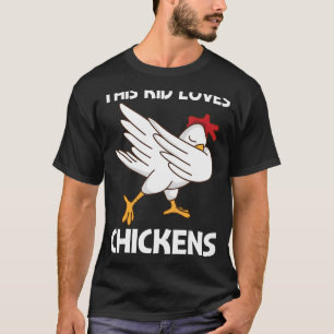 Hühner für Kinder Jungen Geflügel-Rastereier T-Shirt