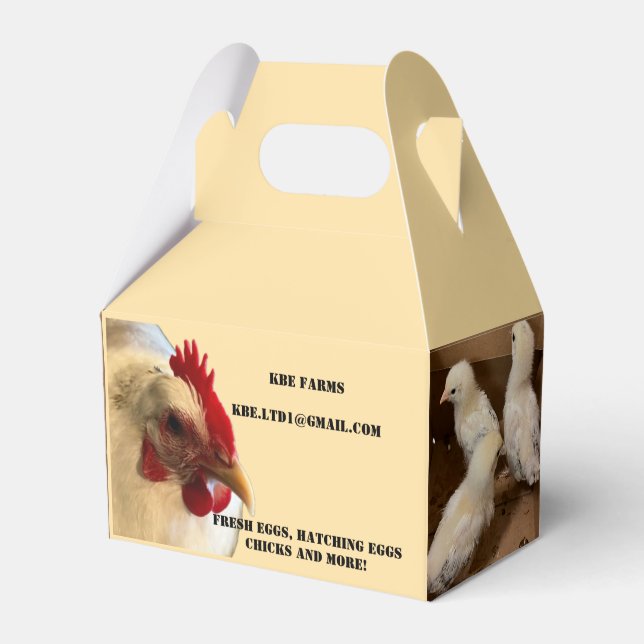 Hühner Geschenkbox Geschenkschachtel (Vorderseite)