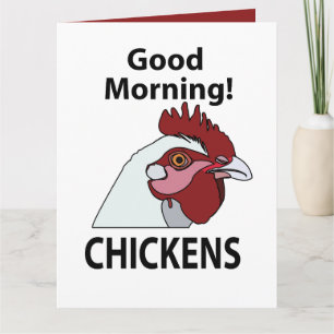 Hühner Guten Morgen lustiges Hühnchen Karte