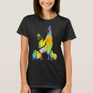 Hühner Henne Küken Geflügelbauer im Vintage-Stil W T-Shirt