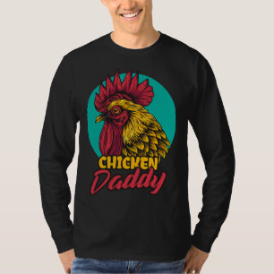 Hühner-Hintern Hühner-Vater-Bauer T-Shirt