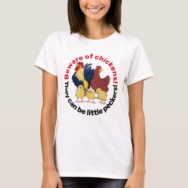 Hühner-Hühner-Hühner-Kleinpfanne T-Shirt (Vorderseite)