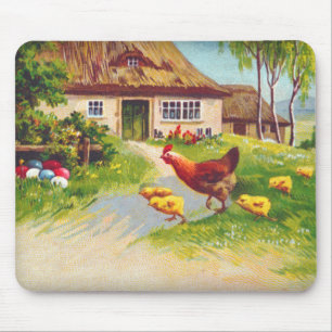 Hühner, Hühner und Ostereier Mousepad
