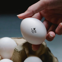 Hühner, Hühnereier | Frischeier | Ei Mini-Briefmar