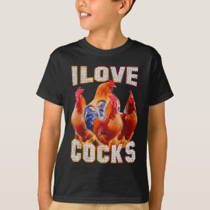 Hühner I Liebe S T-Shirt