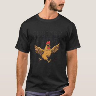 Hühner in Bewegung Lustiges Huhn Laufendes Design T-Shirt