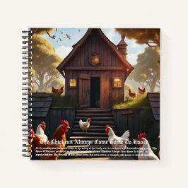 Hühner kommen Zuhause zu Roost Notizbuch