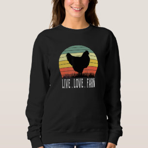 Hühner-Küken-Hühner-Henne-Bauer Zuchtei Sweatshirt