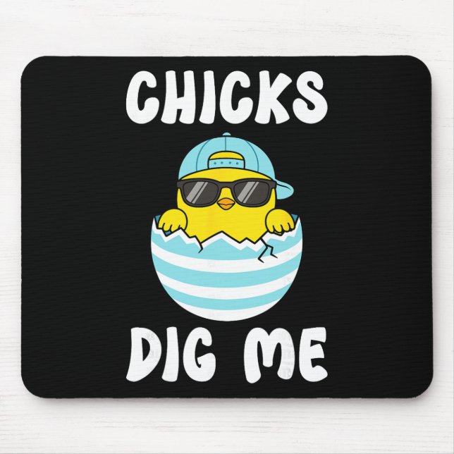Hühner küssen mich Coole Sonnenbrille von Chicken  Mousepad (Vorne)
