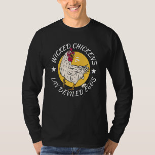 Hühner-Lay-devikierte Eier Kostüm Halloween T-Shirt